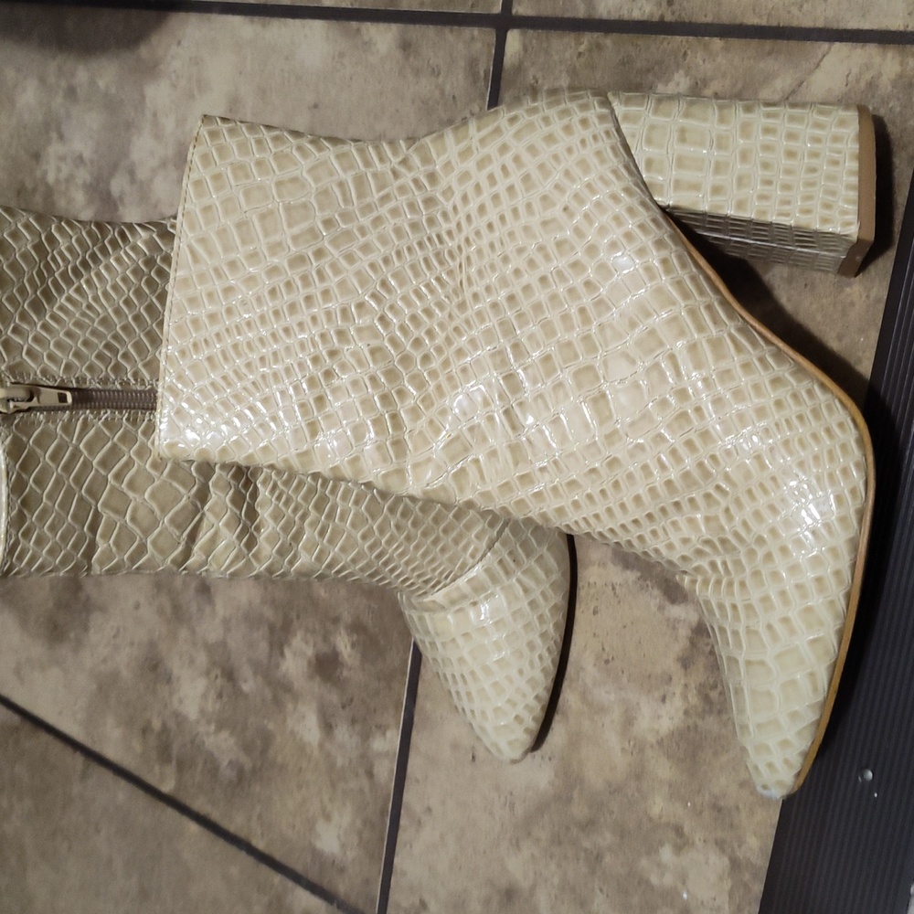 Snake skin boots